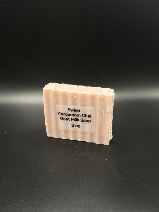 Sweet Cardamom Chai Goat Milk Soap Bar